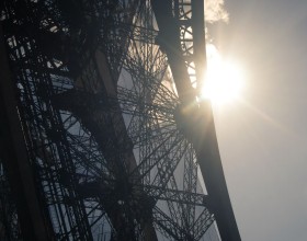Photo miniature Structure tour Eiffel au soleil