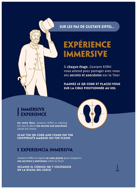 Cartel promocional para experiencias inmersivas