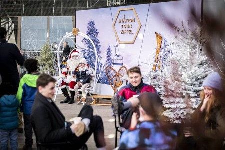 Terraza de invierno y photocall